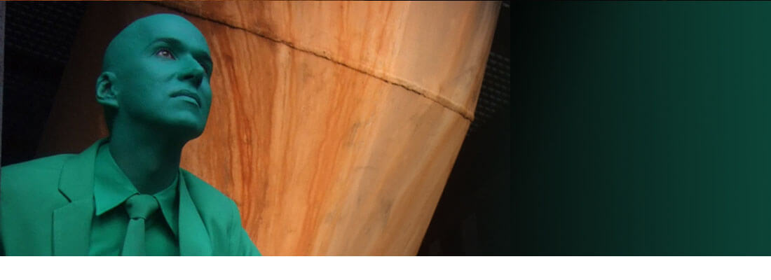 Living Green Man bei einer Abendveranstaltung