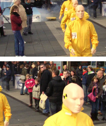 Die Dummie Show auf der Bühne oder als Walking Act
