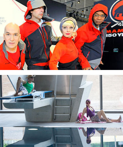 Living Dolls präsentieren die Mode von Mammut und Parfum von Kenzo