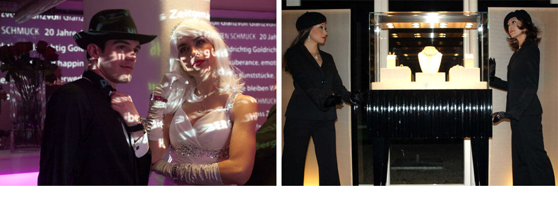 The Living Dolls present fashion and perfume at the point of sale