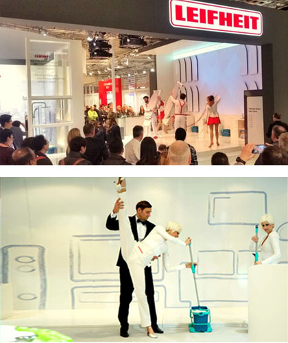 Leifheit Messeshow auf der Ambiente mit den Living Dolls